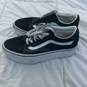 Vans Black and White Women's Shoes